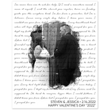 Lyrics -- Steven & Jessica 2/14/2022 -- 8x10 -- Gelato