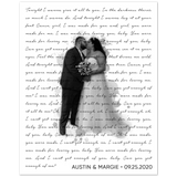 Lyrics -- Austin & Margie/ 09-25-2020 -- 8x10 -- Gelato