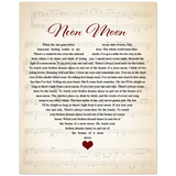 Music Lyrics Song -- Unframed 8''x10'' -- Neon Moon (Brooks & Dunn)