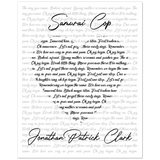 Lyrics -- Jonathan Patrick Clark -- 8x10 -- Gelato