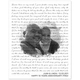 Lyrics Song -- Poster/ 8''x10'' -- Juan & Linda