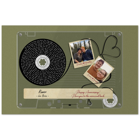 Cassette -- Destini and Bradley 04.28.19 -- 11x17 -- Gelato