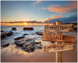 Name Street Sign -- Unframed 16''x20'' -- Mallory &Callie &Bodie