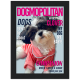 Dog Portrait Photo Framed Poster (6”x8”) - Style 6 - Clover