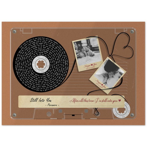 Cassettes-Tape Prints -- Poster/ 5''x 7'' -- Megan & Jon