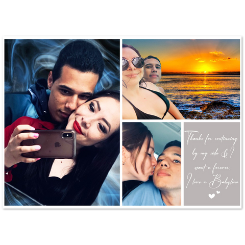 Photo Collages Prints -- Unframed 5''x 7'' -- I love u Babylino