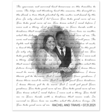 Lyrics -- Rachel and Travis 07.31.2021 -- 8x10 -- Gelato