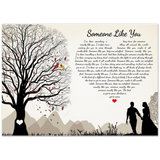 Lyrics Song -- Poster/ 5''x 7'' -- Someone Like You (Van Morrison)