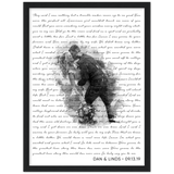 Lyrics -- Dan & Linds // 09-13-19 -- Black frame 12x16 -- Gelato