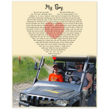 Lyrics Song -- Poster/ 8''x 10'' -- Father and Son