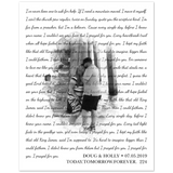 Lyrics Song -- Poster/ 16''x20'' -- Doug & Holly 07.05.2019