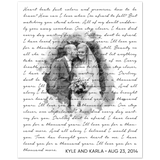 Music Lyrics Song -- Poster/ 8''x10'' -- Kyle and Karla
