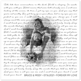 Lyrics Song -- poster 20''x 20'' -- Bruce & Missy
