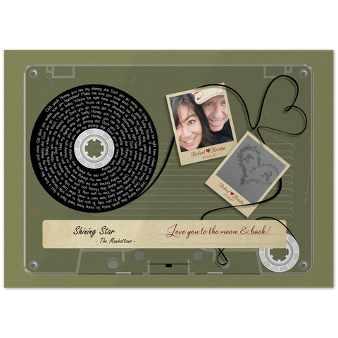 Cassette -- Robert & Kristin 10.08.15 -- 5x7 -- Gelato