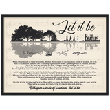Framed Gelato 24x18 - Let It Be 2 - Black