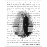 Lyrics -- Will and Laura 11/16/2002 -- 8x10 -- Gelato