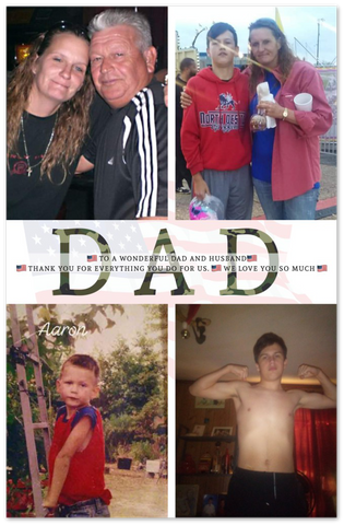 Dad poster -- To a wonderful Dad  -- 11x17 -- gelato