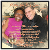 Lyrics -- Moe & Margaret 1971 -- Black square 20x20 -- Gelato