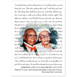 Lyrics Song -- poster/ 20''x 28'' -- AMBERINE AND LULA MAE BROWN