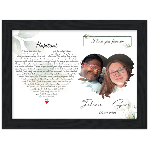 Gelato Framed 8x6 - Habitual - Sara & Johnnie