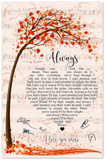 Music Lyrics Song -- Unframed 11''x17'' -- Always (I Fight Dragons)