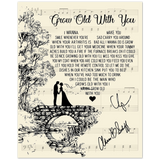 Lyrics -- Grow Old With You -- 8 -- 8x10 -- Gelato
