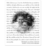 Gelato Poster 8x10 - Michael & Laura - You're Still The One