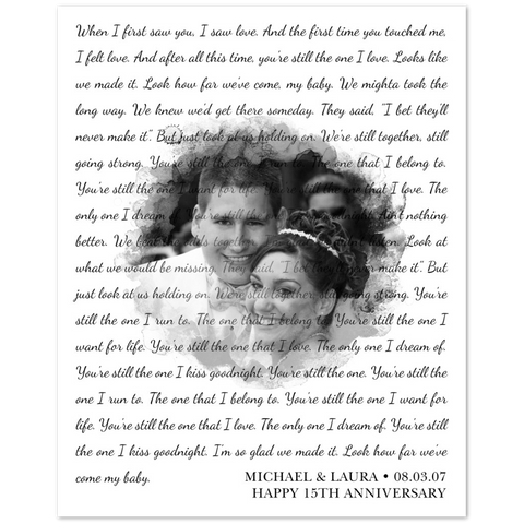 Gelato Poster 8x10 - Michael & Laura - You're Still The One