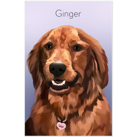 Gelato Matte 11x17 Poster - Dog 2.6 Ginger