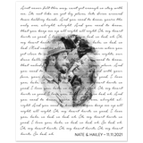 Lyrics -- NATE & HAILEY 11.11.2021 -- 8''x10' -- Gelato