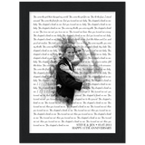 Lyrics -- Steve & Jen 05/07/2011 -- Black framed 6x8 -- Gelato