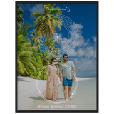 Lyrics -- Srinivas & Navya 11.13.2021 -- Black framed 24x32 -- Gelato