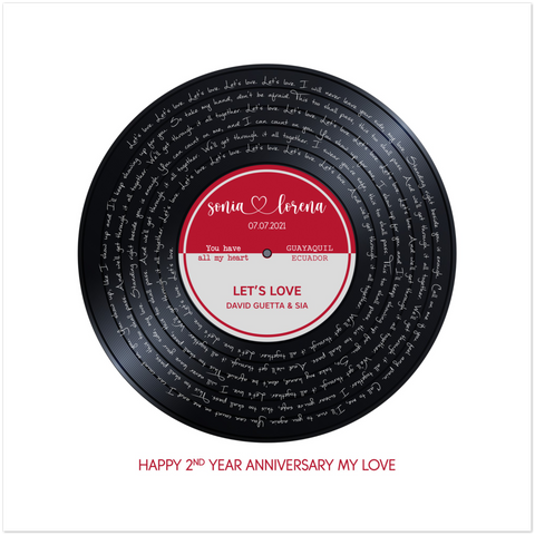 Vi.nyl Record -- Sonia & Lorena -- Square/ 12''x12'' -- gelato