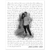 Lyrics --  Jake & Erin 2021 -- 8x10 -- Gelato
