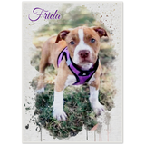Gelato 20x28 Poster - Frida Dog Watercolor - Style 2.11