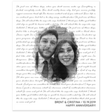 Music Lyrics Song -- Poster/ 8''x10'' -- Brent & Cristina