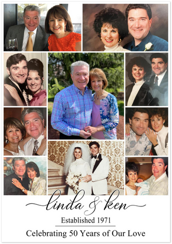 Dad Family Love -- Unframed 28''x40'' -- Linda & Ken