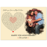Lyrics Song -- Poster/ 5''x 7'' -- Bob and Ashli