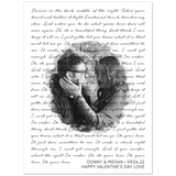 Lyrics Song -- Poster 30"x40" -- Donny & Megan