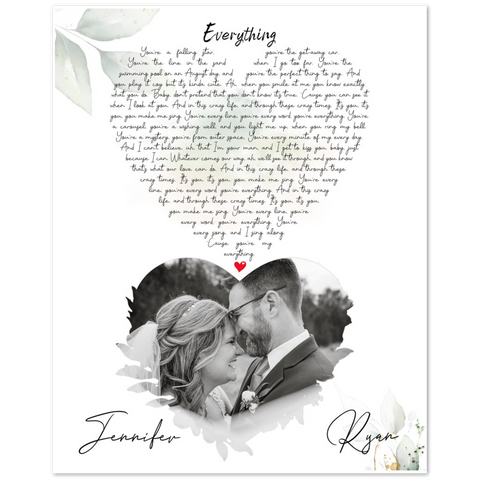 Gift Poster -- Poster 16"x20" -- Ryan & Jennifer