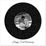 Song Record -- poster 20x20 -- Tiffany & Josh 7.10.21