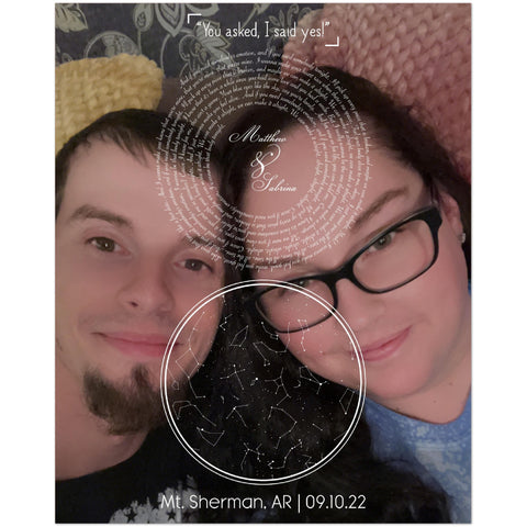 Gelato Premium Matte 16x20 Poster - Be Somebody - You asked, I said yes! - Matthew & Sabrina