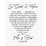 Lyrics Song -- Poster/ 16''x20'' -- Mia & Bob 5-22-99