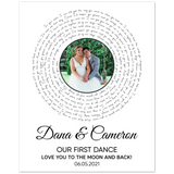 Lyrics Song -- Poster/ 8''x10'' -- Dana & Cameron
