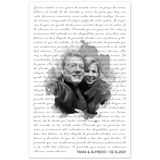 Lyrics -- Tania & Alfredo 02/14/2021 -- 11x17 -- Gelato