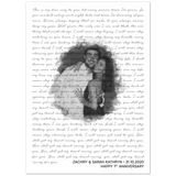 Music Lyrics Song -- Poster/ 5''x 7'' -- Zachry & Sarah Kathryn
