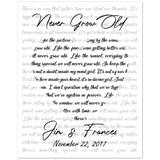 Gelato Matte Poster - Never Grow Old - Jim & Frances, November 22, 2017