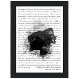 Lyrics -- Heros & Carol 01/04/2021 -- Black framed 6x8 -- Gelato