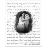 Music Lyrics Song -- Poster/ 8''x10'' -- Jason & Carly