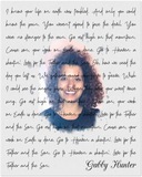 Music Lyrics Song -- Unframed  8''x10'' -- Gabby Hunter